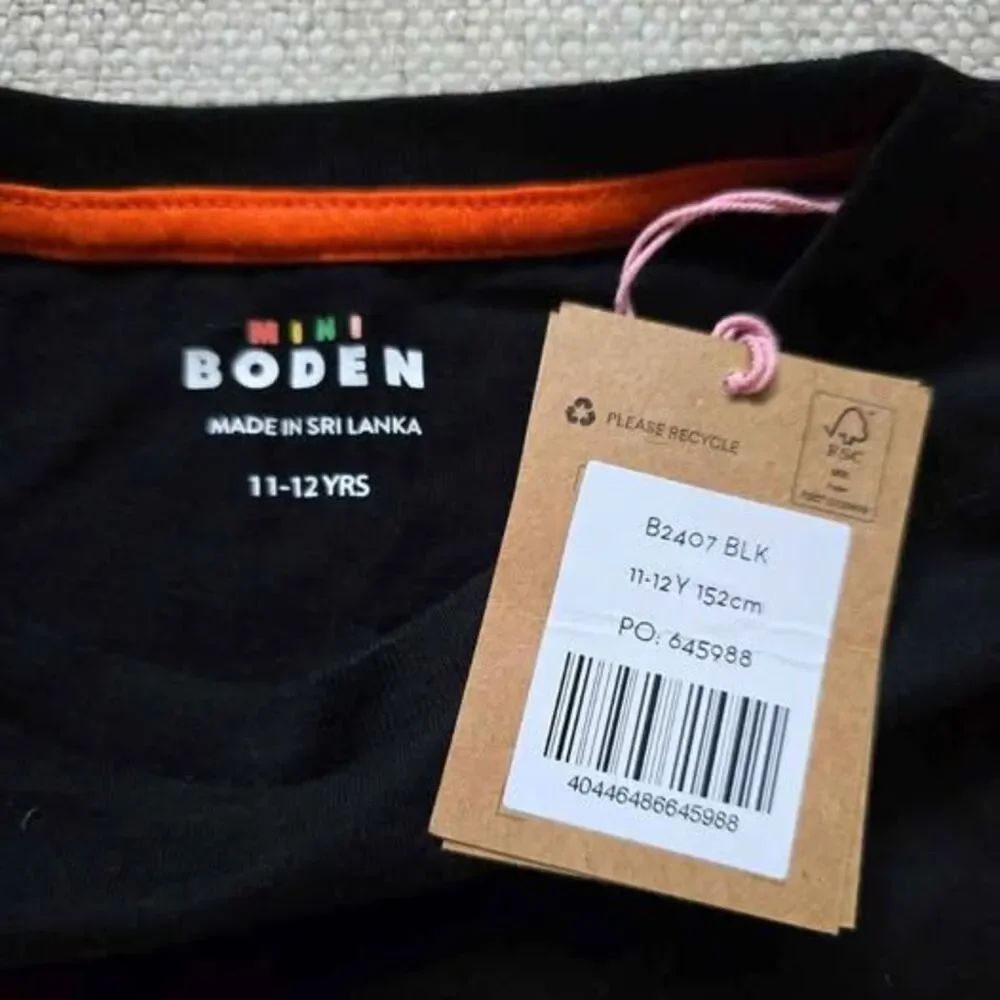 MINI BODEN Halloween Ghost Shirt Applique 11-12Y Boys